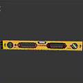 Yellow And Black Spirit Level Tool With Bubble Vials For Measuring Horizontal Vertical Levels