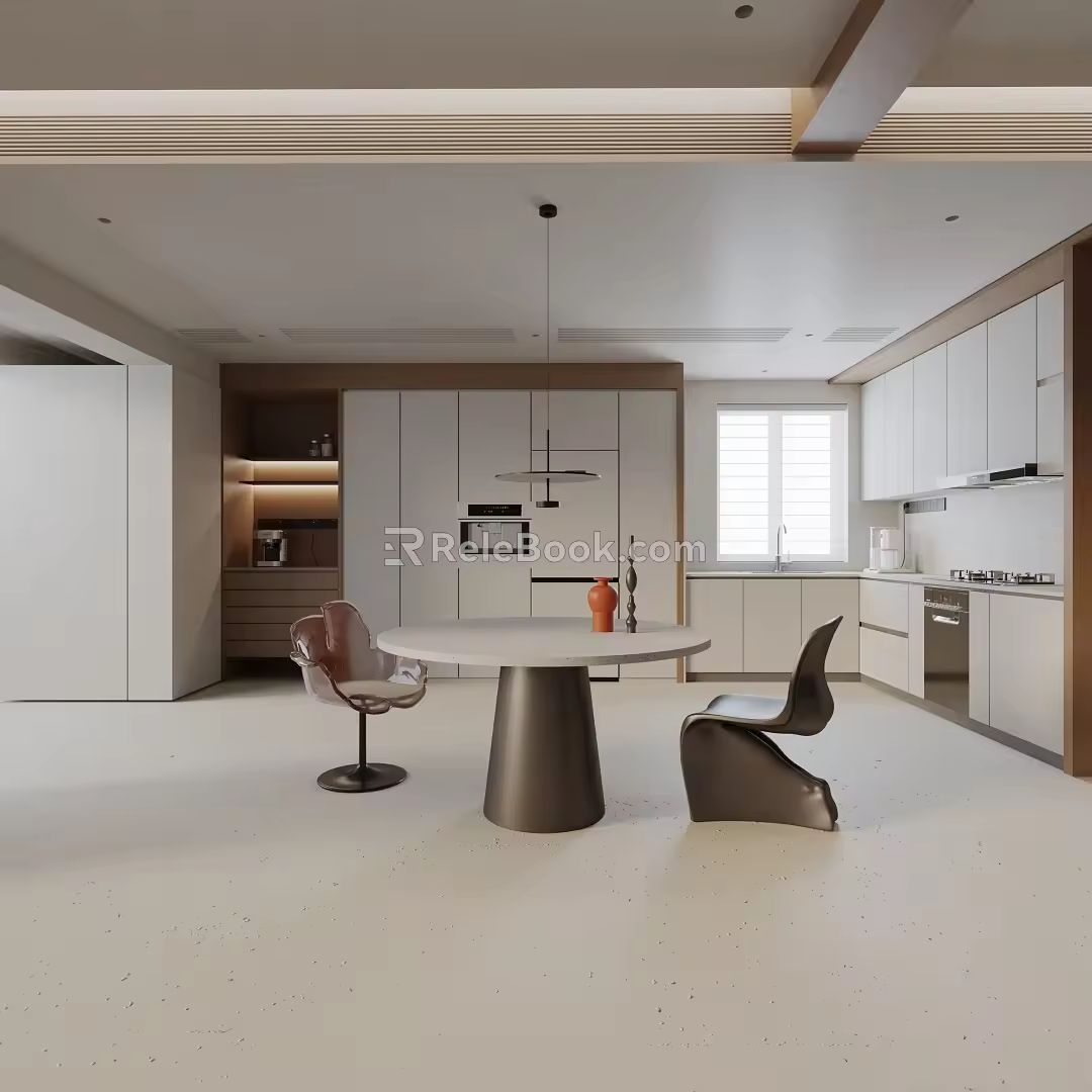 Modern table combination 3d model