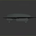 Gray Unmanned Aerial Vehicle 3D Model With Aerodynamic Wing And Fuselage Design