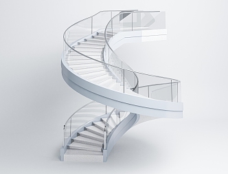 revolving staircase 3d model