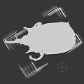 Close Up Detailed White Beetle With Long Horns Isolated On Black Background