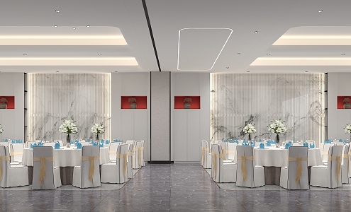 Modern Ballroom 3d model