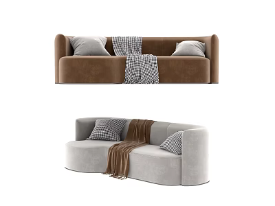 Modern Multiplayer Sofa 3d model