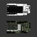 Green And Dark Armored Military Vehicles With Tracked Design And Tactical Equipment