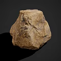 Natural Rough Stone And Wood Material For Decorative Craft Projects