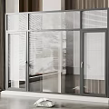 Modern floor-to-ceiling window blinds 3d model
