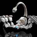 mechanical spider scorpion sci-fi bug 3d model