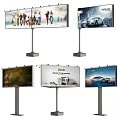 Outdoor Billboards Displaying Car Ads People Images And Brand Promotions With Clear Visuals