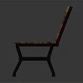 Outdoor Wooden Bench with Wooden Slats Seat and Backrest Black Metal Frame for Garden Patio Outdoor Use