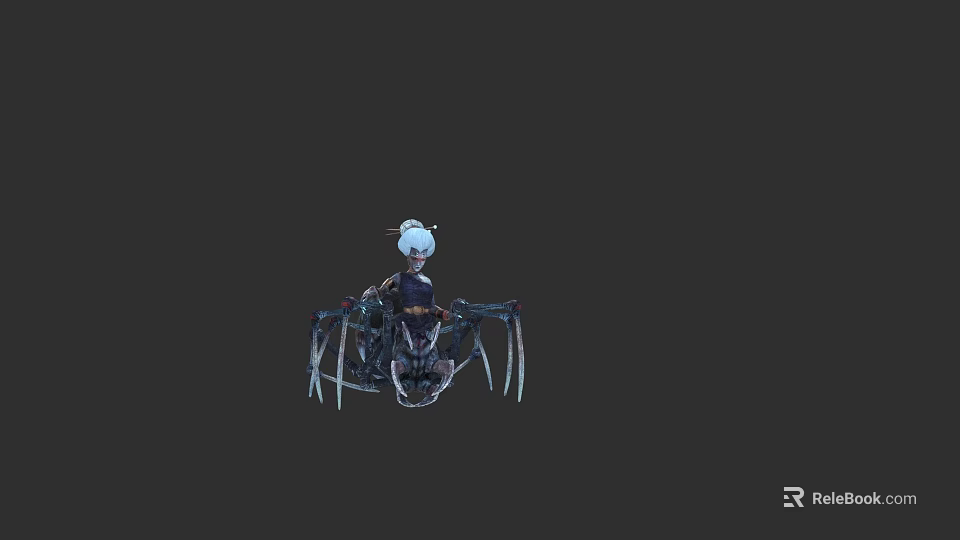 Futuristic Mechanical Spider With Sci Fi Character And Metal Legs Design 3d model 