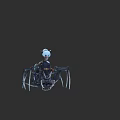 Futuristic Mechanical Spider With Sci Fi Character And Metal Legs Design