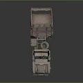 Old Fashioned Military Style Dump Truck With Open Bed And Large Wheels