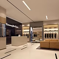 Modern Clothing Store Interior With Mannequins Shelves Clothing Displays And Accessories