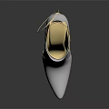 Elegant White High Heel Ankle Boots With Gold Accents And Sleek Design