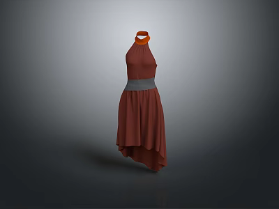 Women's Skirt Long Robe Long Skirt Ethnic Costume Ethnic Minority Ethnic Minority Costume Women Model Women 3d model