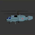 Light Blue Toy Helicopter Model Featuring Black Propellers Blue Windows And Red Markings