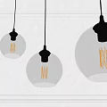 Modern chandelier light bulb chandelier 3d model