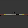 Industrial Track Inspection Equipment With Red White Yellow Strip Black Handle And Wheels