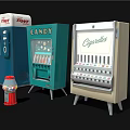Commercial Equipment Featuring Beverage Candy Cigarette Vending Machines And Gumball Dispenser