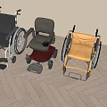 Medical Equipment Three Wheelchair Models Including Manual Electric And Color Options