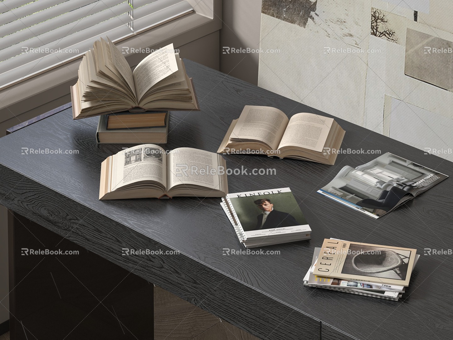 Books Books Book Ornaments 3d model