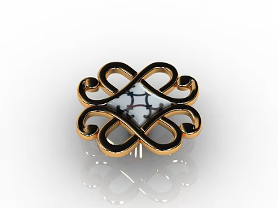 Light Luxury Hardware Handler 3d model