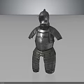 Historical Medieval Metal Armor With Helmet Chest Plate And Leg Protection