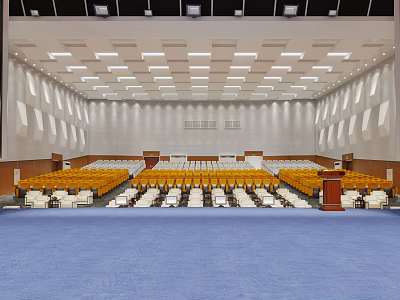 Modern Conference Hall 3d model Modern Conference Hall 3d model