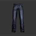 Classic Dark Blue Straight Leg Jeans With Front Pockets For Casual Fashion