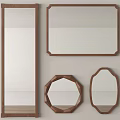 medieval mirror dressing mirror 3d model