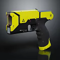 Yellow And Black Gun With Modern Tactical Design Ergonomic Grip And Safety Features