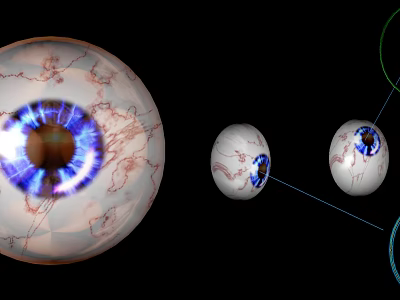 Detailed Human Eye Anatomical View With Iris Pupil And Vascular Structures 3d model