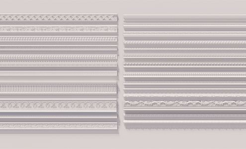 European plaster line 3d model