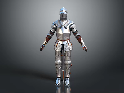 Medieval Weapon Armor With Detailed Metal Structure And Protective Design Features 3d model