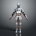 Medieval Weapon Armor With Detailed Metal Structure And Protective Design Features 3d model