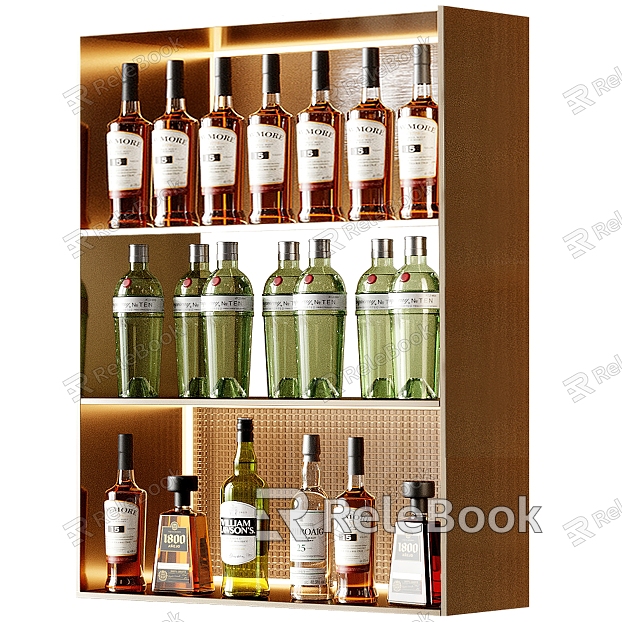 Modern Wine Wine Wine Bottle Wine Cabinet Wine Ware model