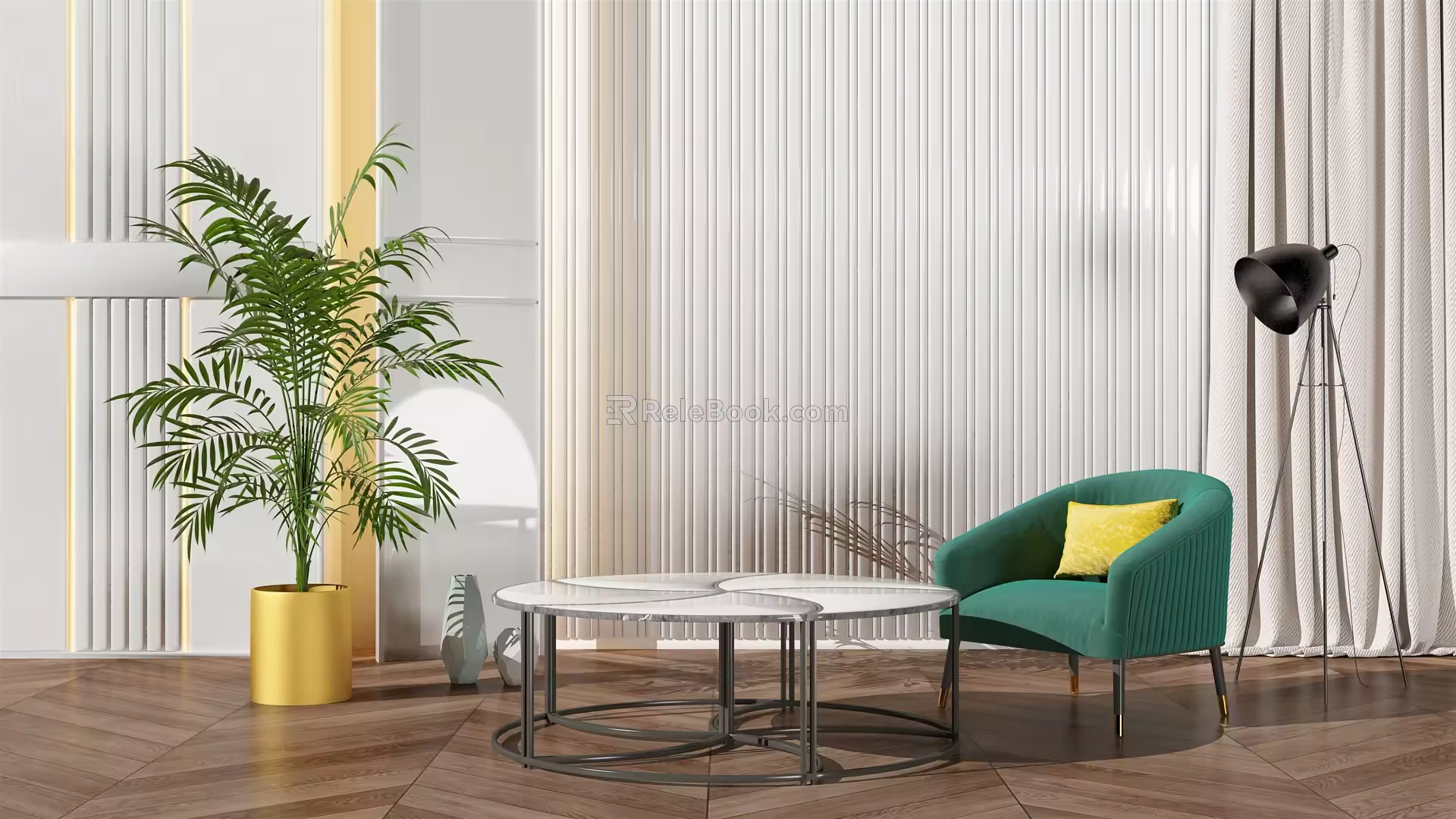 Modern Sofa Chair Simple Sofa 3d model