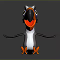 toucan cartoon toucan toy toucan cartoon character 3d model