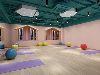 Modern Yoga Room model