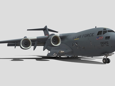 large transport aircraft military transport aircraft 3d model