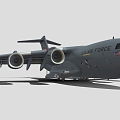 large transport aircraft military transport aircraft 3d model