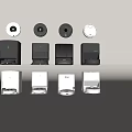 Intelligent sweeping robot mopping robot suction sweeping drag integrated robot 3d model
