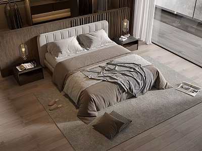 Modern Double Bed Home Double Bed Combination