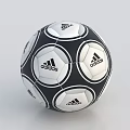 Adidas Sports Equipment Soccer Ball With Black And White Panel Design