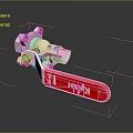 Mechanical Component With Red KPAH Label Silver Metal Knob And Screw Details