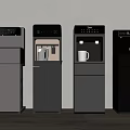 Modern Kitchen Appliances Standing Water Dispensers with Digital Displays and Multiple Colors