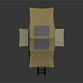 Durable Beige Gold Roof Top Tent With Ladder And Skylight For Camping