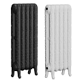 Cast Iron Radiators Black And White Decorative Vintage Design For Home Heating