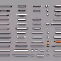 Modern Door Handle Metal Door Handle Hardware Components 3d model