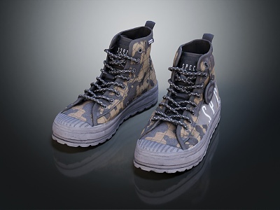 Modern Shoes Travel Shoes Mountaineering Shoes Casual Shoes 3d model